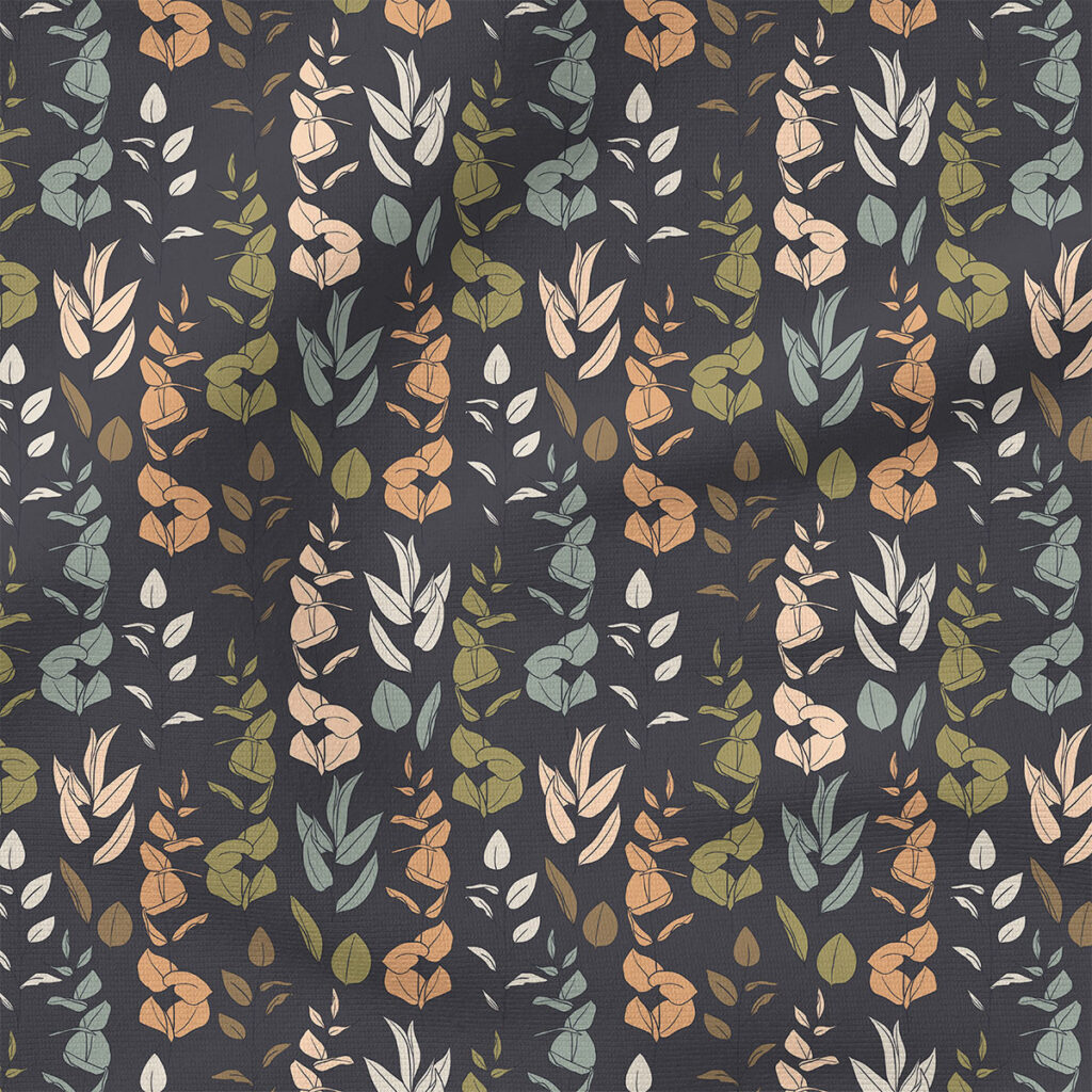 Leaves | Botanical Fabric Design | Cate and Rainn