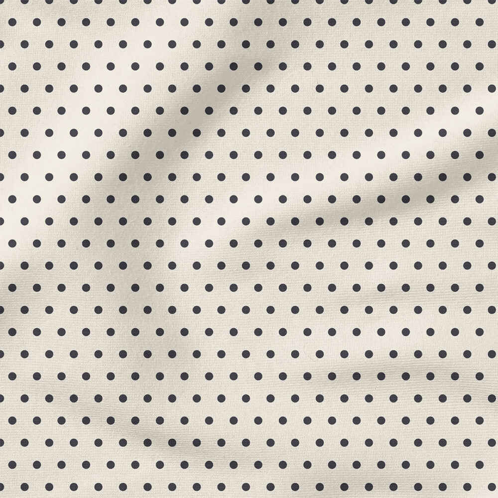 Polka Dot (Cream) | Stripes and Shapes Fabric Design | Cate and Rainn