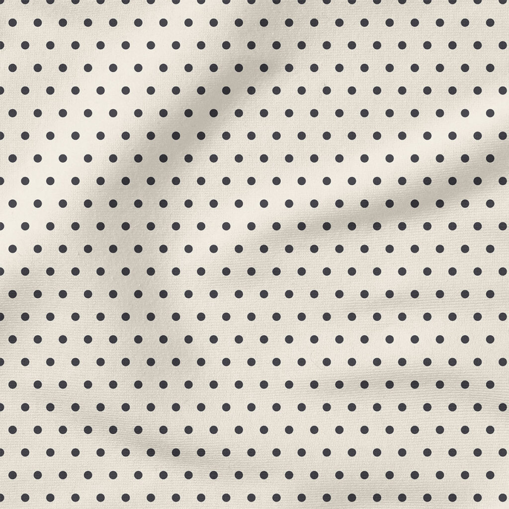 Polka Dot (Cream) | Stripes and Shapes Fabric Design | Cate and Rainn