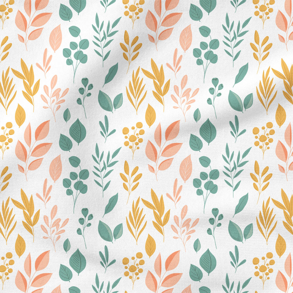 Mermaid Muse Botanical | Botanical Fabric Design | Cate and Rainn