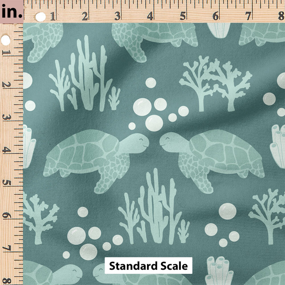 Ruler Scale for Sea Turtles (Green) by Cate and Rainn