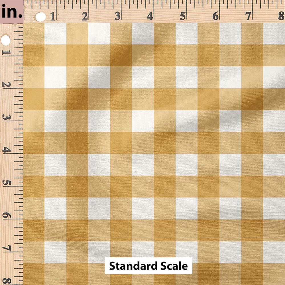 Ruler Scale for Spring Reverie Gingham (Golden) by Cate and Rainn