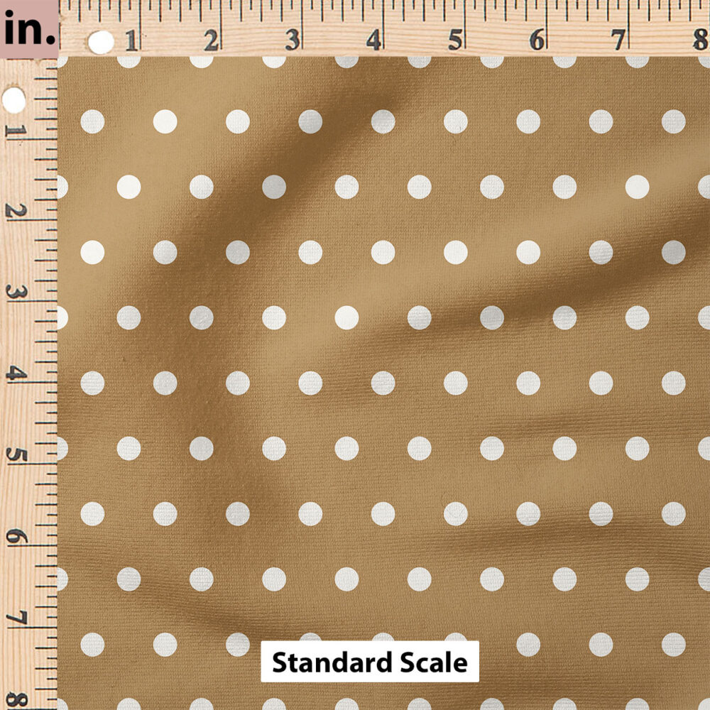 Ruler Scale for Spring Reverie Polka Dots (Brown) by Cate and Rainn