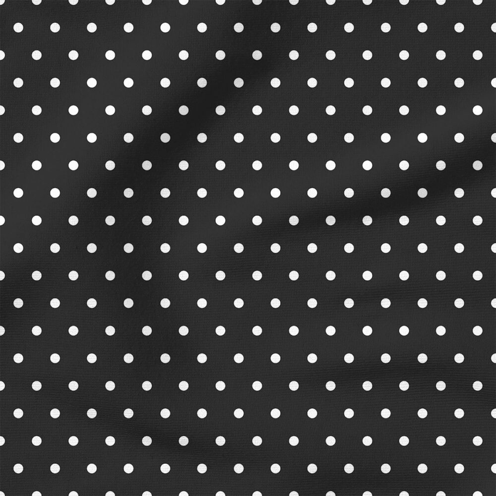 Dots (Black) | Stripes and Shapes Fabric Design | Cate and Rainn