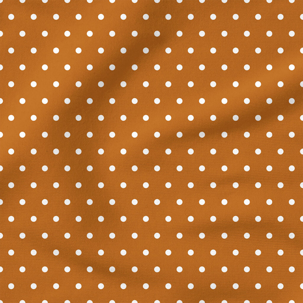 Dots (Burnt Orange) | Stripes and Shapes Fabric Design | Cate and Rainn