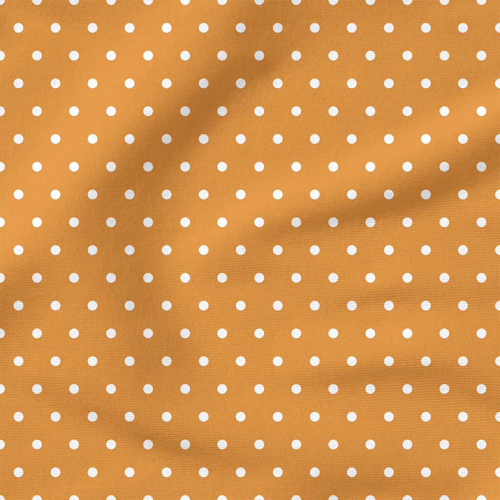 Dots (Orange) | Stripes and Shapes Fabric Design | Cate and Rainn