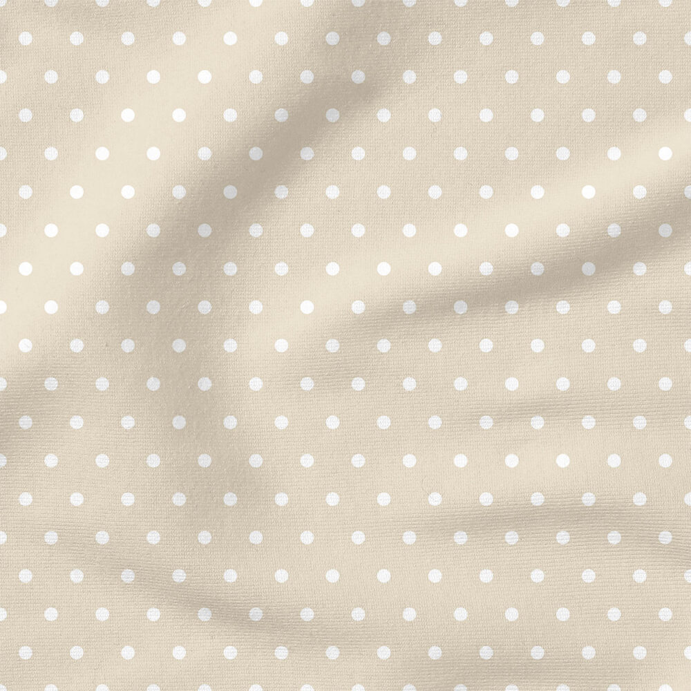 Dots (Taupe) | Stripes and Shapes Fabric Design | Cate and Rainn