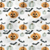 Jack O Lanterns (White) | Seasonal Fabric Design | Cate and Rainn