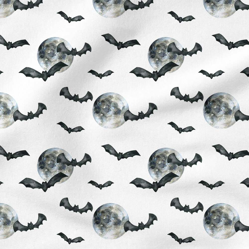 Moon (White) | Seasonal Fabric Design | Cate and Rainn