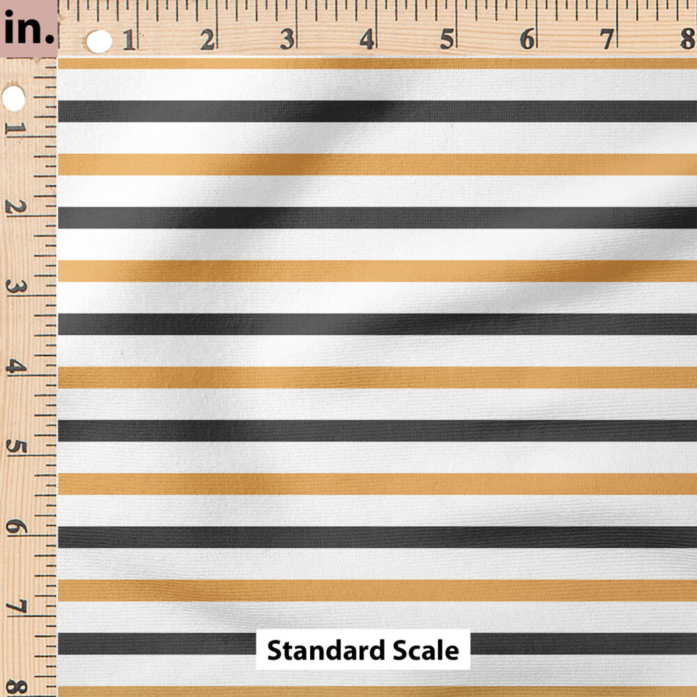 Ruler Scale for October Moon Stripes (Orange) by Cate and Rainn