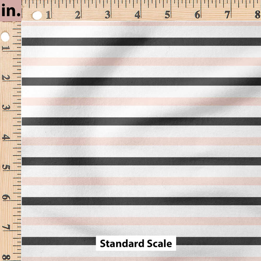 Ruler Scale for October Moon Stripes (Pink) by Cate and Rainn