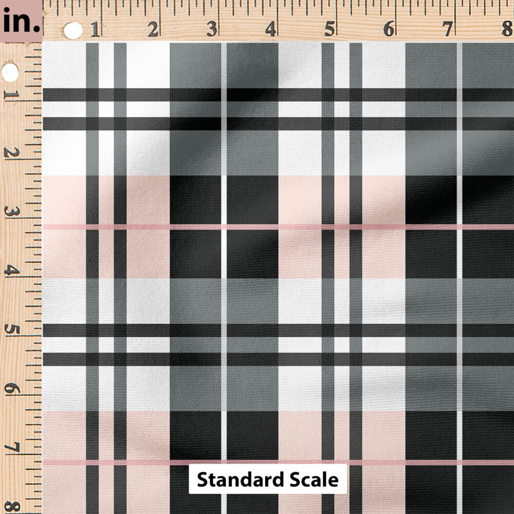 Ruler Scale for Plaid (Pink Black) by Cate and Rainn