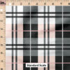 Ruler Scale for Plaid (Pink Black) by Cate and Rainn