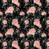 Roses (Black) | Botanical Fabric Design | Cate and Rainn