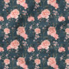 Roses (Night Blue) | Botanical Fabric Design | Cate and Rainn