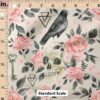 Ruler Scale for Skull Floral (Taupe) by Cate and Rainn