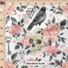 Ruler Scale for Skull Floral (White) by Cate and Rainn