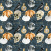 Spooky (Blue) | Seasonal Fabric Design | Cate and Rainn