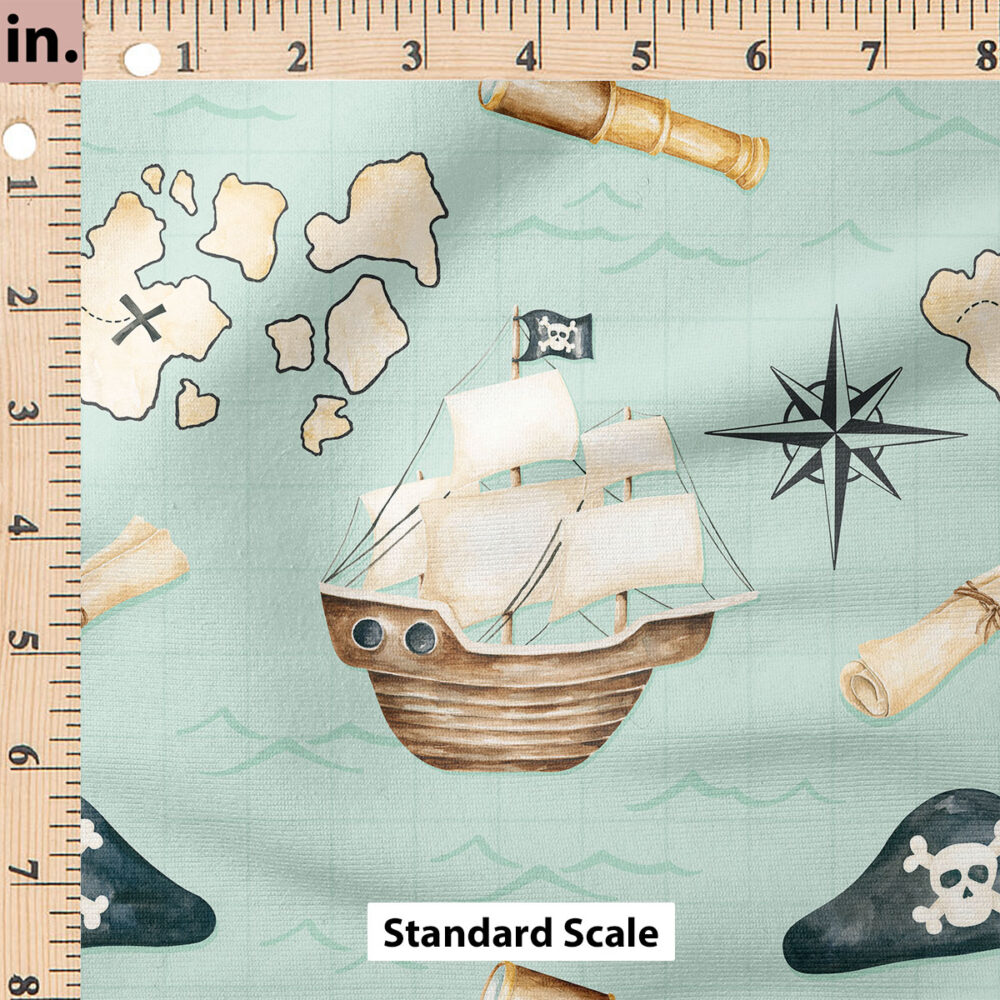 Ruler Scale for Nautical (Aqua) by Cate and Rainn