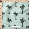 Ruler Scale for Palm Tree Silhouette (Aqua Black) by Cate and Rainn