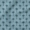 Palm Tree Silhouette (Blue) | Nautical Fabric Design | Cate and Rainn