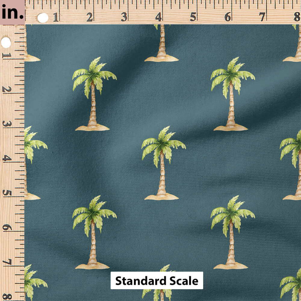 Ruler Scale for Palm Trees Island (Dark Blue) by Cate and Rainn