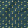 Palm Trees Island (Dark Blue) | Nautical Fabric Design | Cate and Rainn