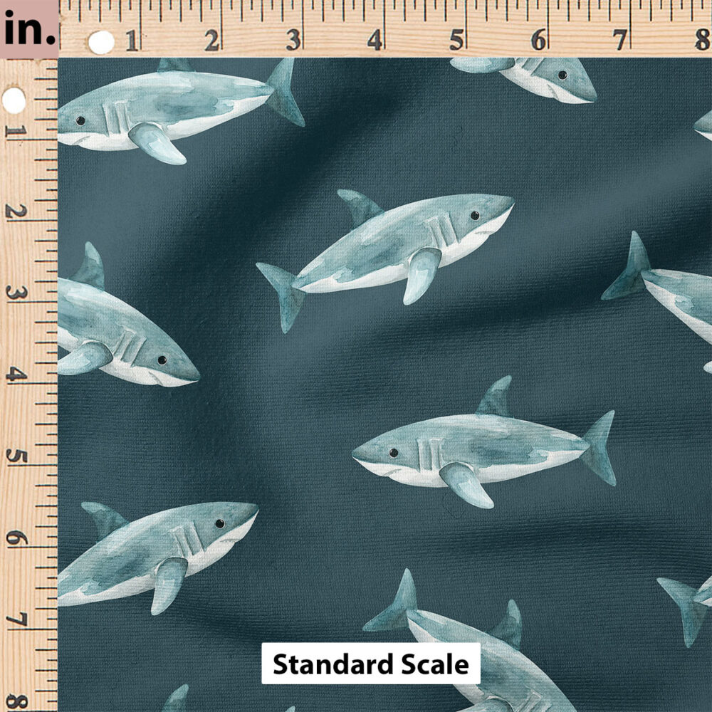 Ruler Scale for Sharks (Dark Blue) by Cate and Rainn