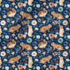 Bunny Floral (Blue) | Botanical