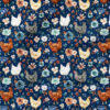 Chicken Floral (Blue) | Botanical