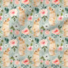 Bunny Floral (Mint Blue) | Botanical