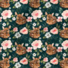 Deer Floral (Emerald) | Botanical