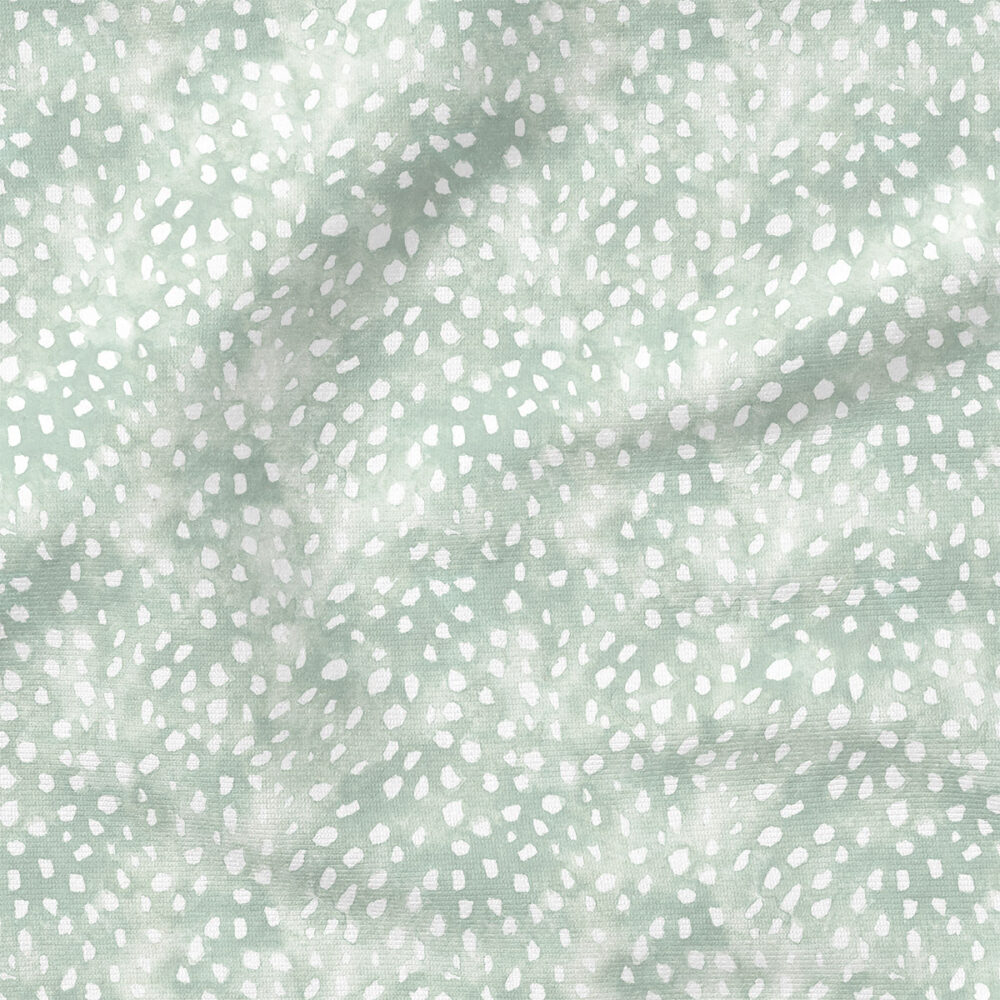 Fawn Print (Mint Blue) | Animals