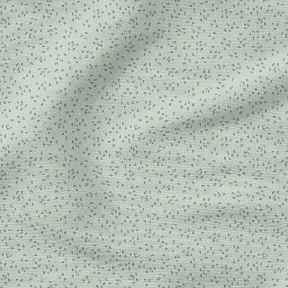 Heart Confetti (Mint Blue) | Stripes and Shapes Fabric Design | Cate and Rainn