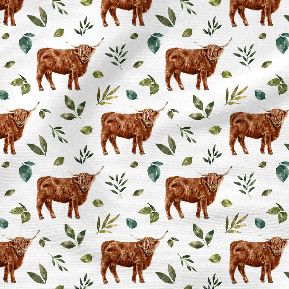 Highland Cows (White) | Botanical