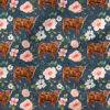 Highland Floral (Dark Blue) | Botanical