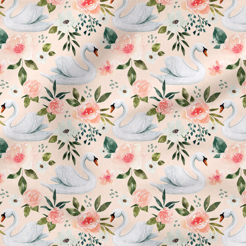 Swan Floral (Light Pink) | Botanical