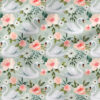 Swan Floral (Mint Blue) | Botanical