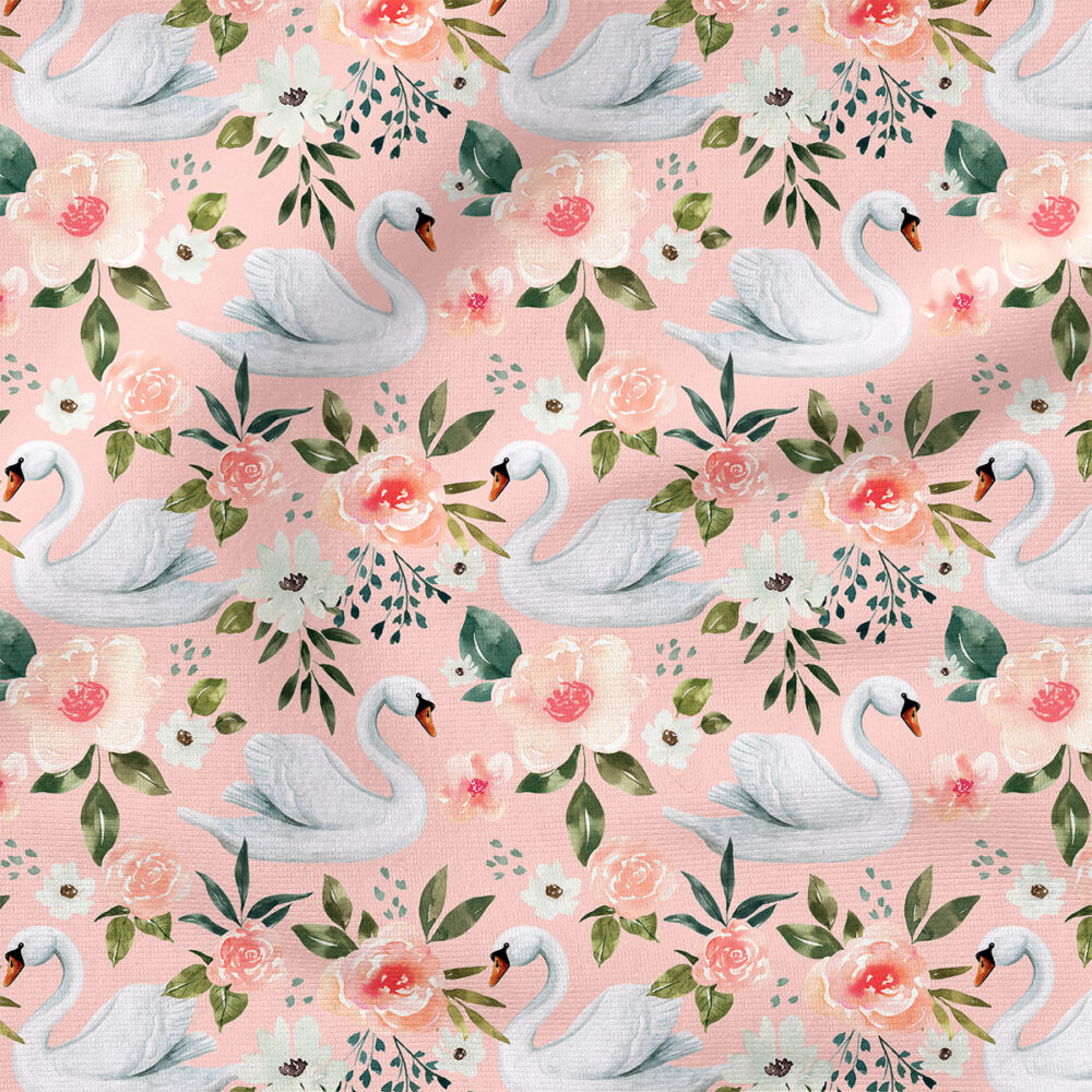 Swan Floral (Pink) | Botanical