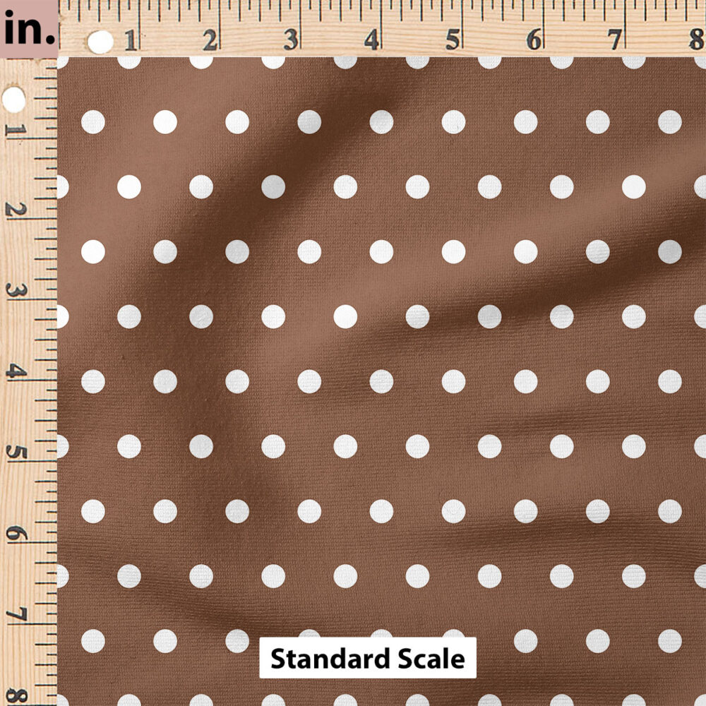 Ruler Scale for Vintage Spring Polka Dot (Brown) by Cate and Rainn