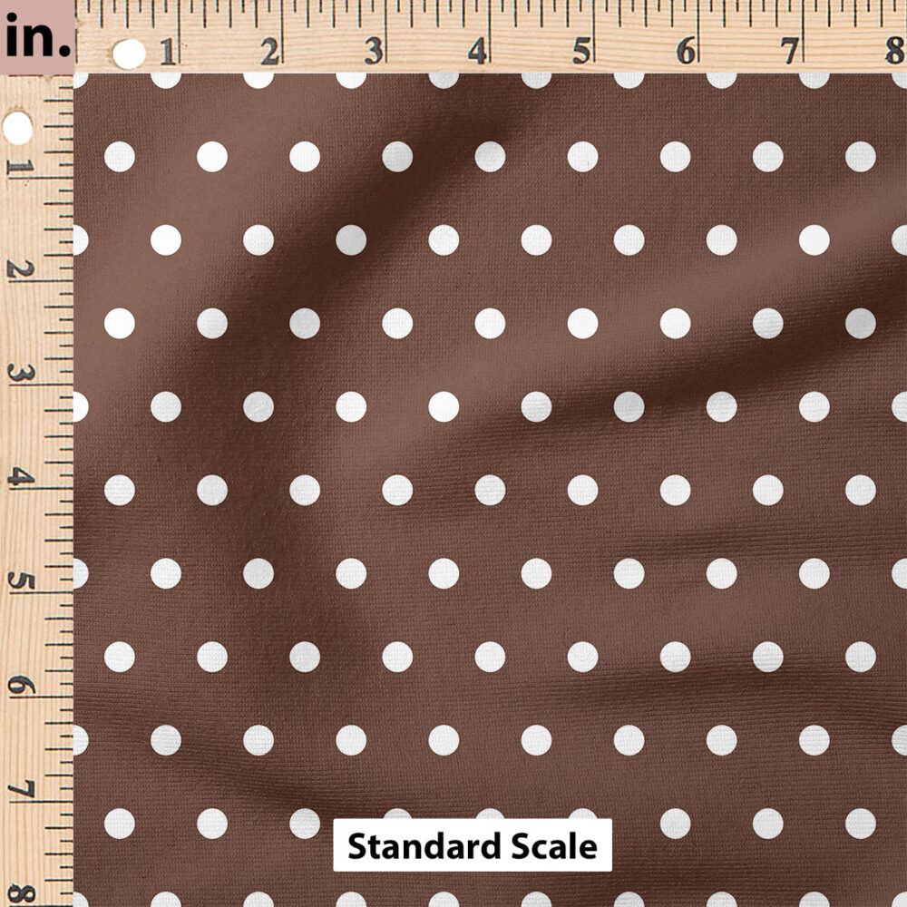 Ruler Scale for Vintage Spring Polka Dot (Dark Brown) by Cate and Rainn