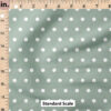 Ruler Scale for Vintage Spring Polka Dot (Dusty Blue) by Cate and Rainn