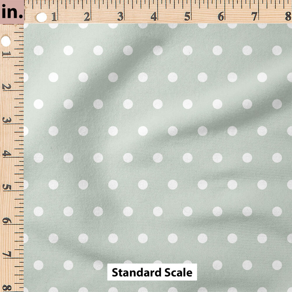 Ruler Scale for Vintage Spring Polka Dot (Mint Blue) by Cate and Rainn