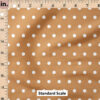 Ruler Scale for Vintage Spring Polka Dot (Muted Orange) by Cate and Rainn