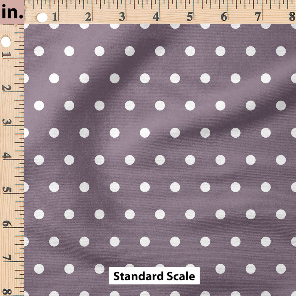 Ruler Scale for Vintage Spring Polka Dot (Purple) by Cate and Rainn