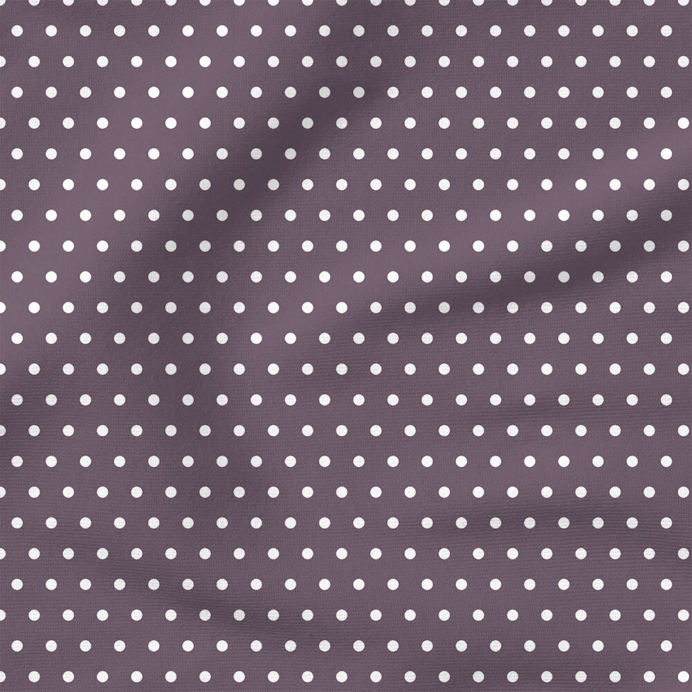 Vintage Spring Polka Dot (Purple) | Stripes and Shapes Fabric Design | Cate and Rainn