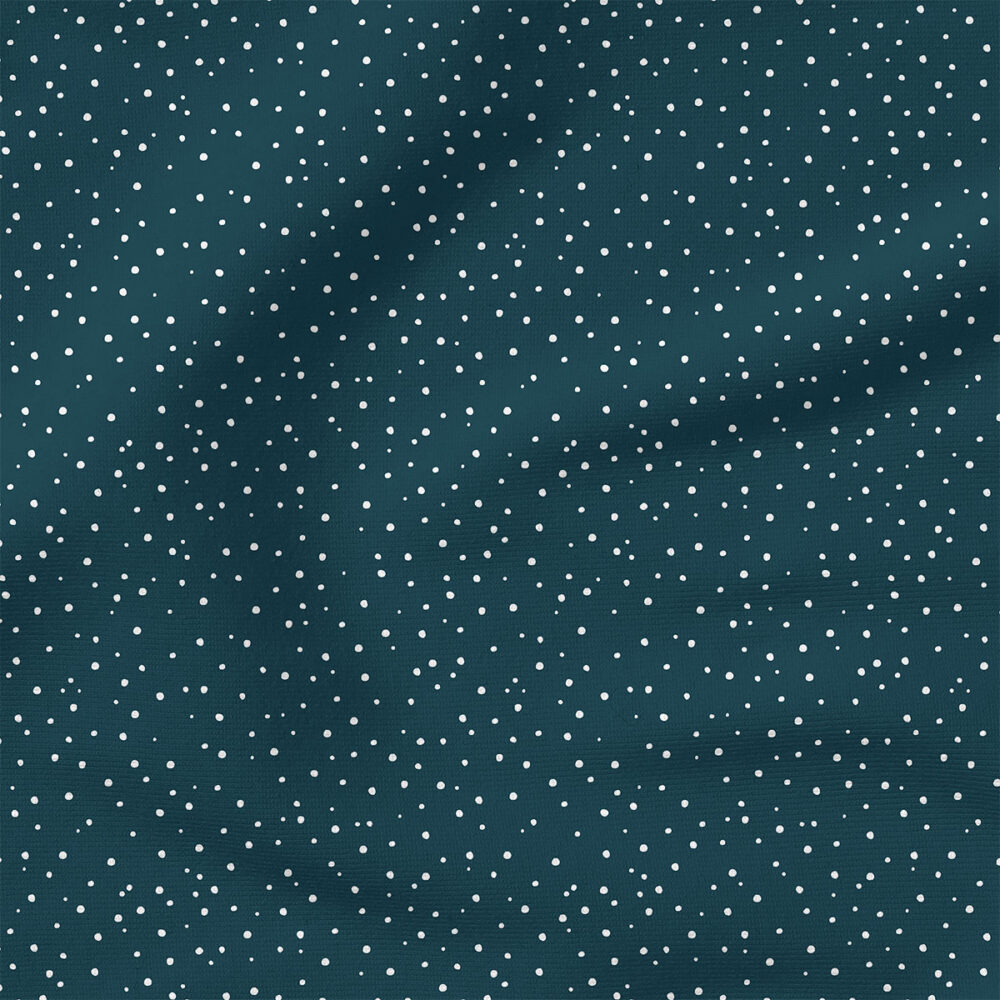 Avaleigh Dots (Teal/White) | Stripes and Shapes Fabric Design | Cate and Rainn