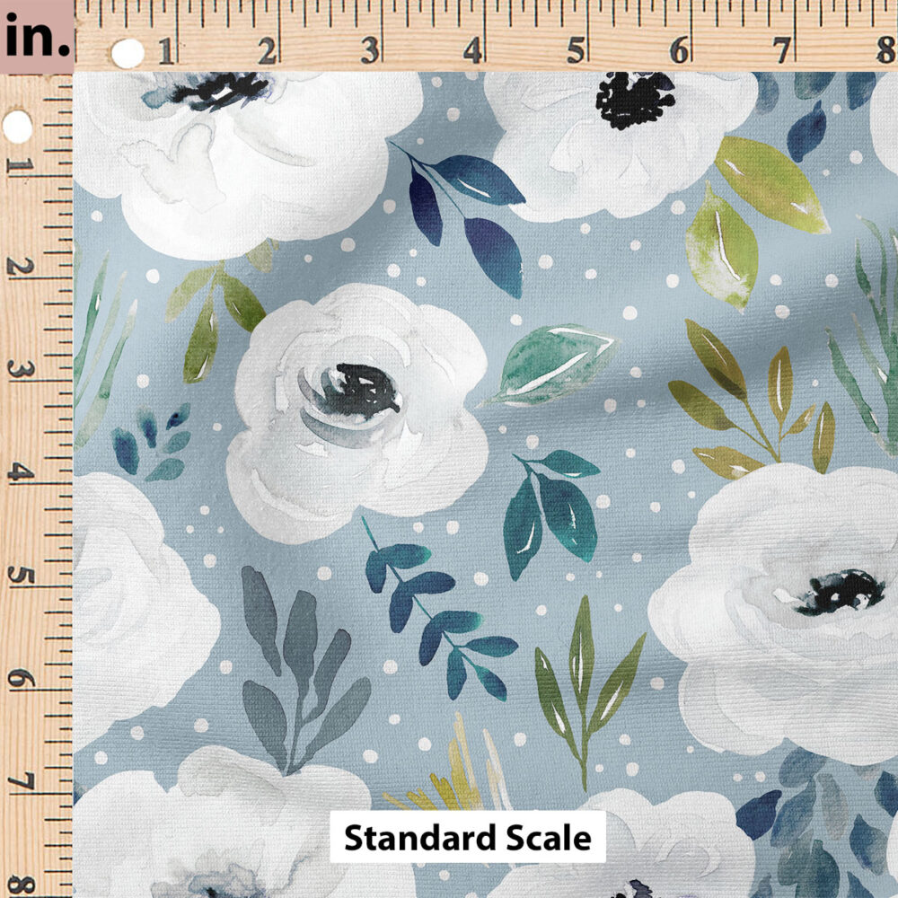 Ruler Scale for Avaleigh Floral (Blue) by Cate and Rainn