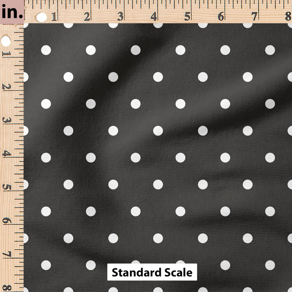 Ruler Scale for Busy Bee Polka Dot (Black/White) by Cate and Rainn