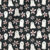 Ghost Flowers (Black) | Holiday Fabric Design | Cate and Rainn